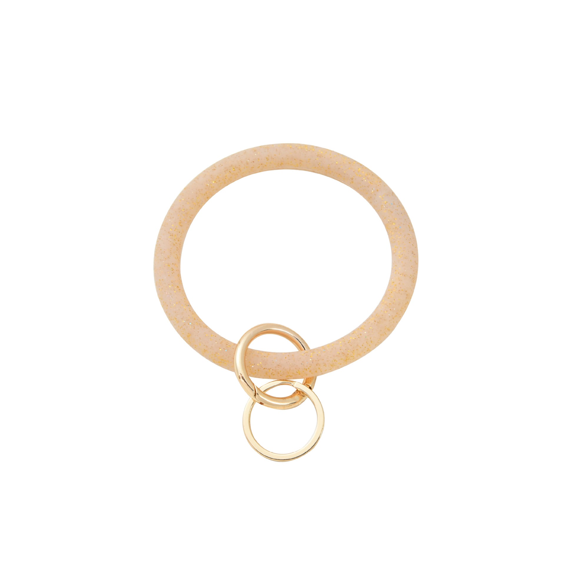 Venta al por mayor Llavero De Pulsera De Brillo De Silicona